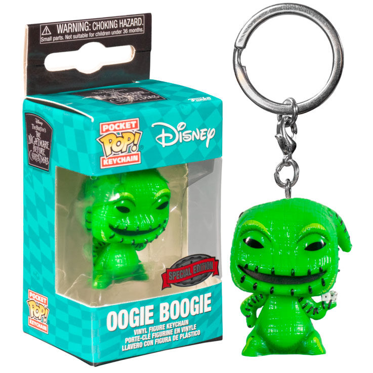 Llavero Pocket POP Disney Nightmare Before Christmas Oogie Boogie with Dice Exclusive de FUNKO - Frikibase.com