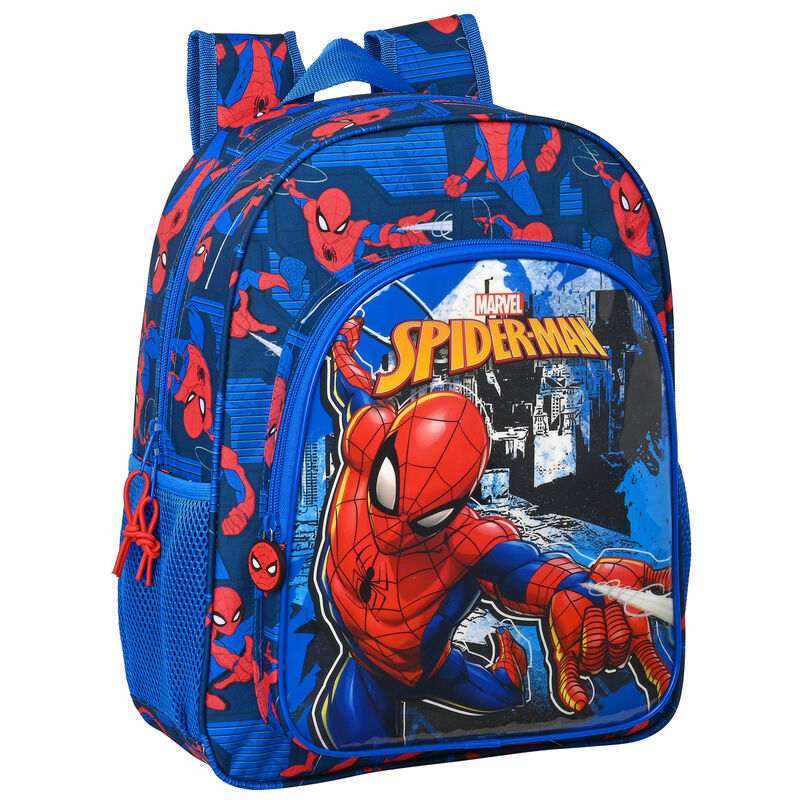 Mochila Great Power Spiderman Marvel adaptable 38cm de SAFTA - Frikibase.com