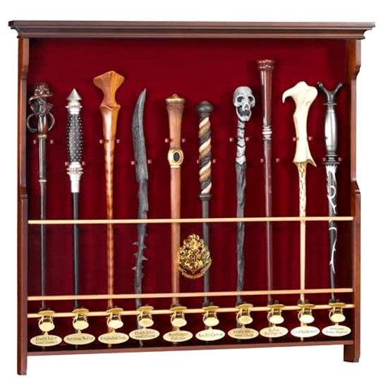 Mueble expositor 10 varitas Harry Potter de NOBLE COLLECTION - Frikibase.com