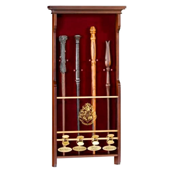 Mueble expositor 4 varitas Harry Potter de NOBLE COLLECTION - Frikibase.com