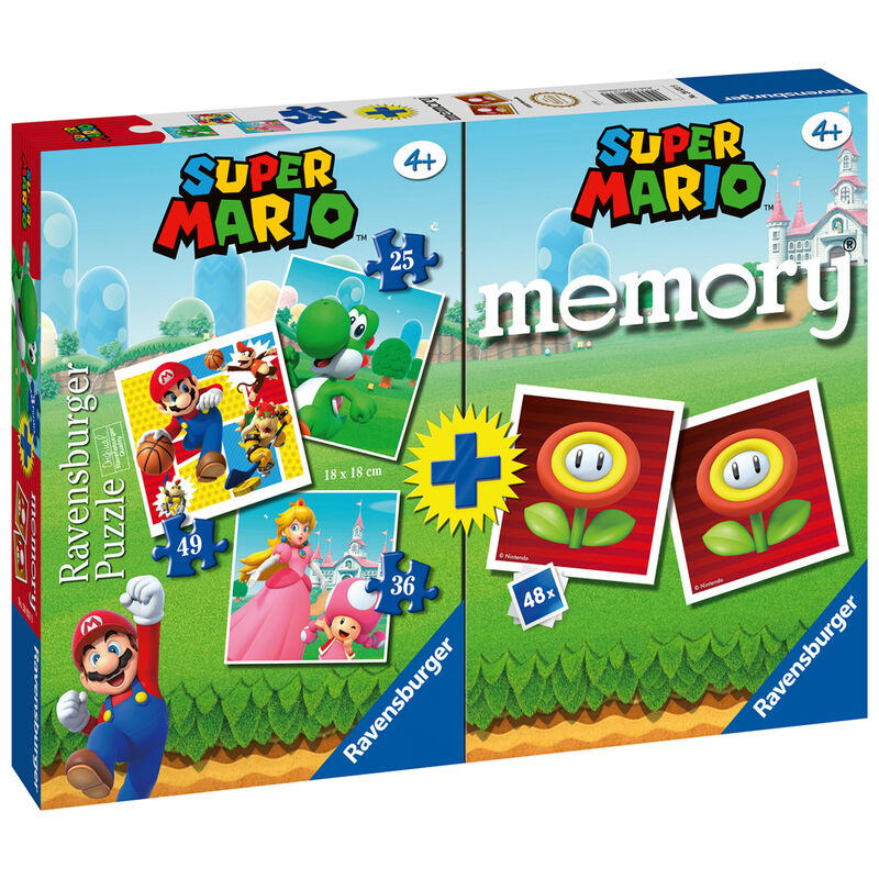 Multipack memory + 3 puzzles Super Mario de RAVENSBURGER - Frikibase.com