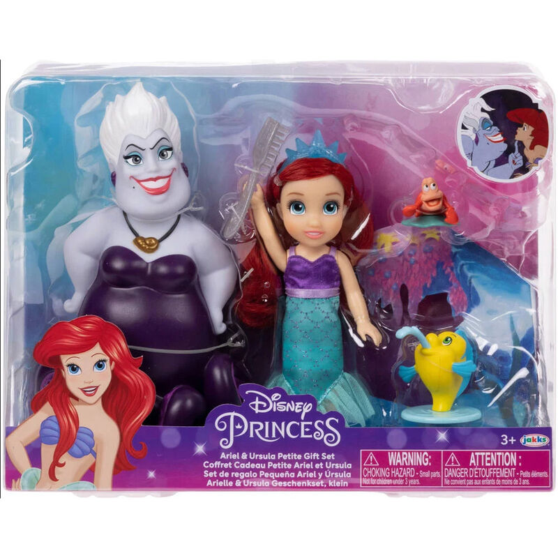 Muñeca Ariel + Ursula La Sirenita Disney 15cm de JAKKS PACIFIC - Frikibase.com