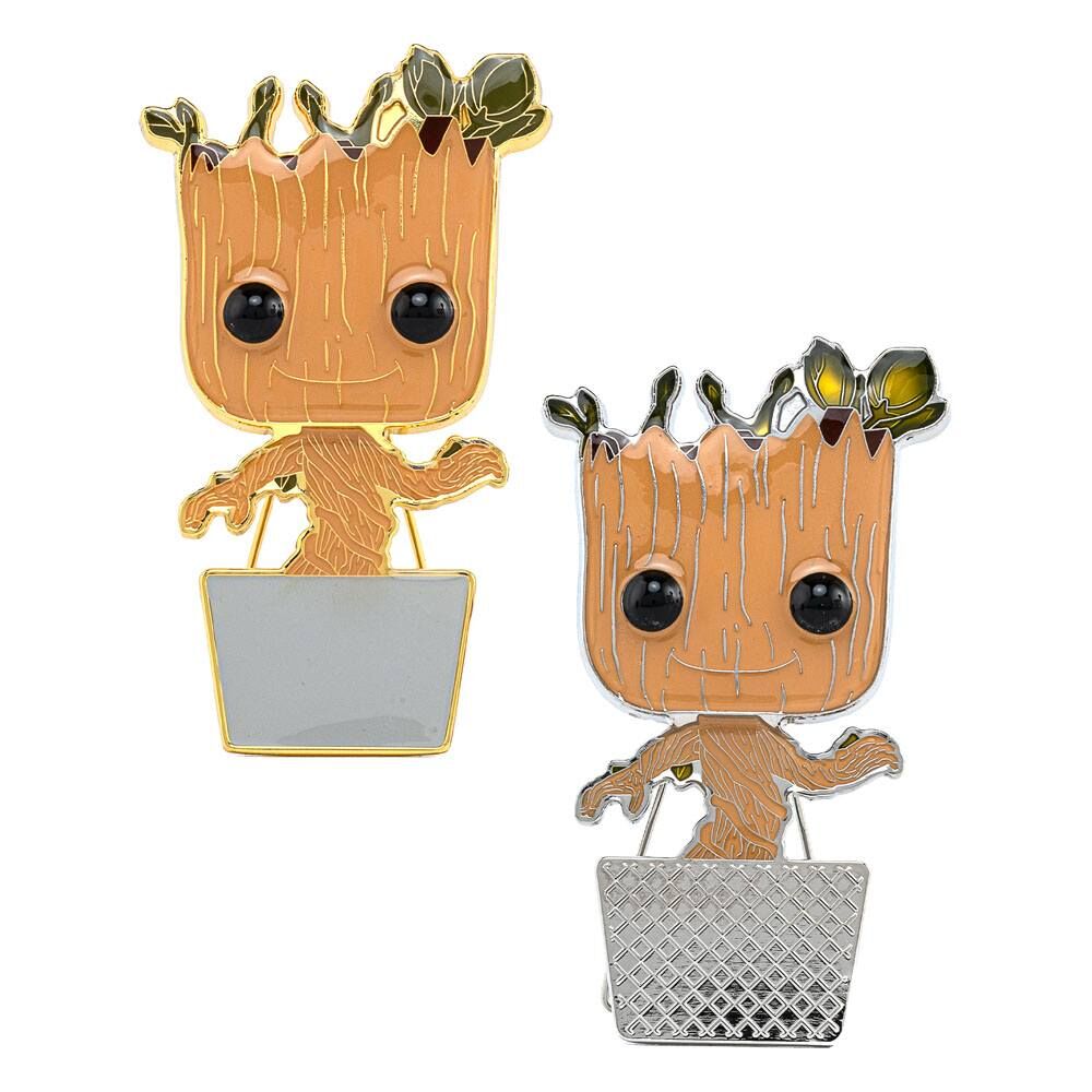 POP Pin Marvel Guardianes de la Galaxia Groot 10cm 11 + 1 Chase de FUNKO - Frikibase.com