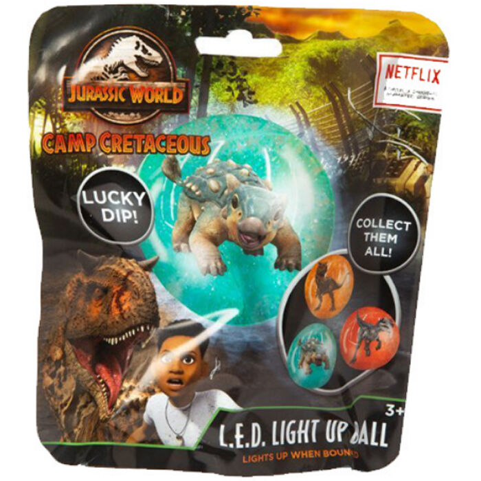 Pack 48 bolas con Luces Led Camp Cretaceous Jurassic World