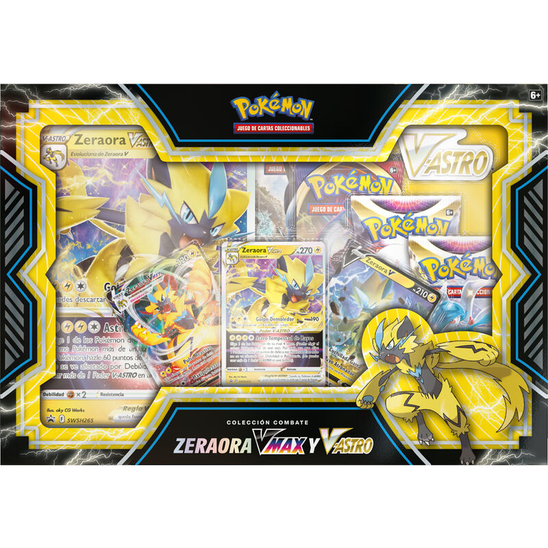 Pack 6 Blisters  Coleccionables Deoxys Vmax & Zeraora Vmax Pokemon (surtido)