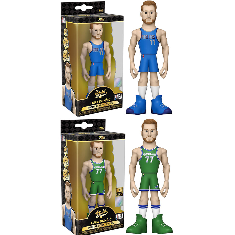 Pack 6 figuras Vinyl Gold NBA Lakers Luka Doncic 5 + 1 Chase de FUNKO - Frikibase.com