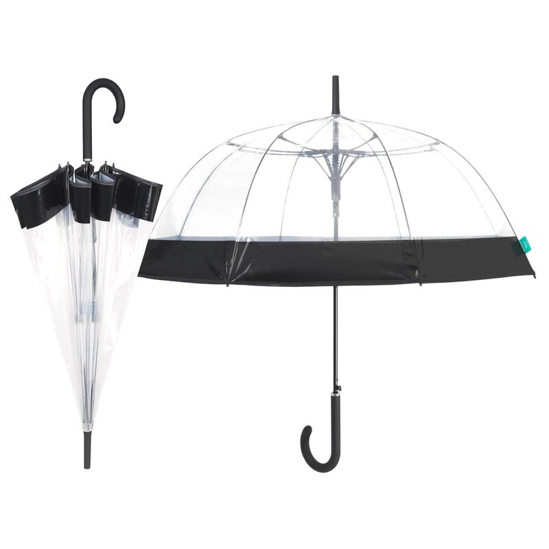 Paraguas automatico transparente Black 61cm