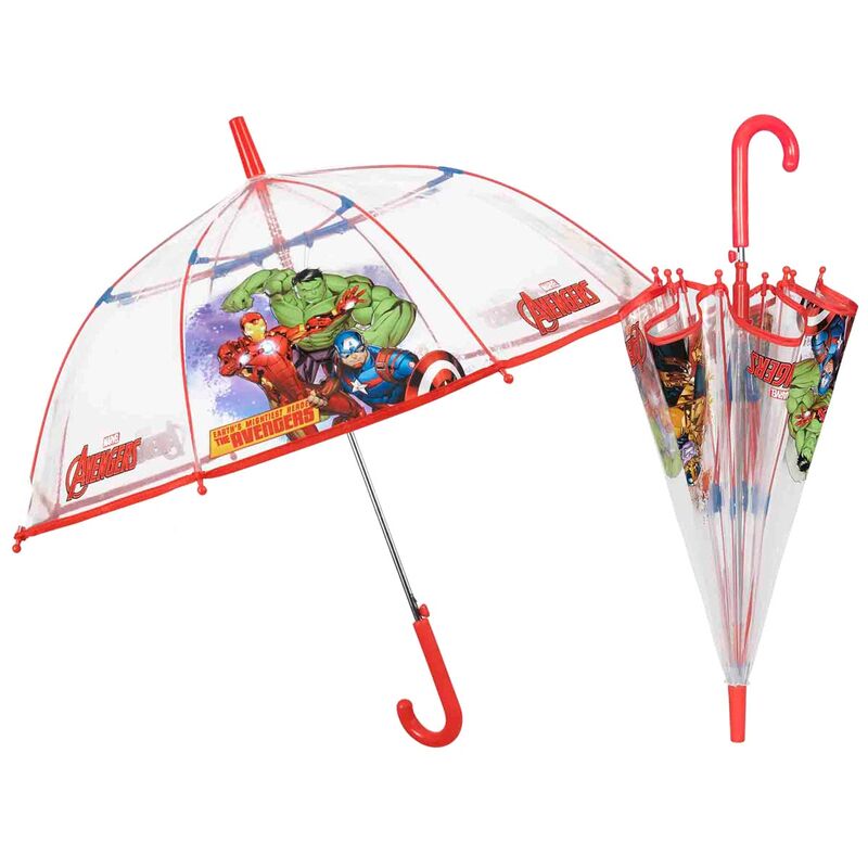 Paraguas automatico transparente Los Vengadores Avengers Marvel 45cm