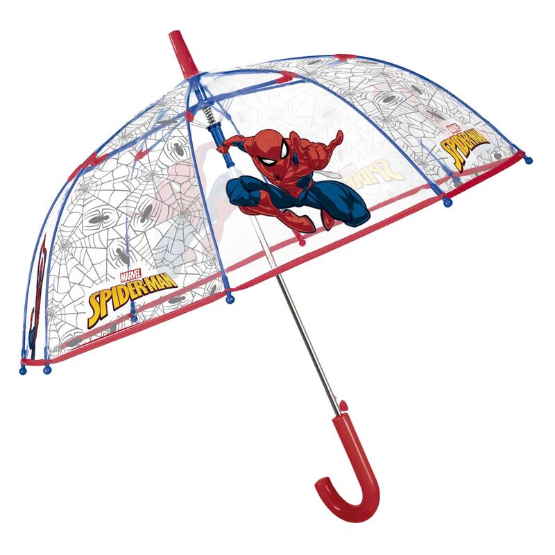 Paraguas automatico transparente Spiderman Marvel 45cm