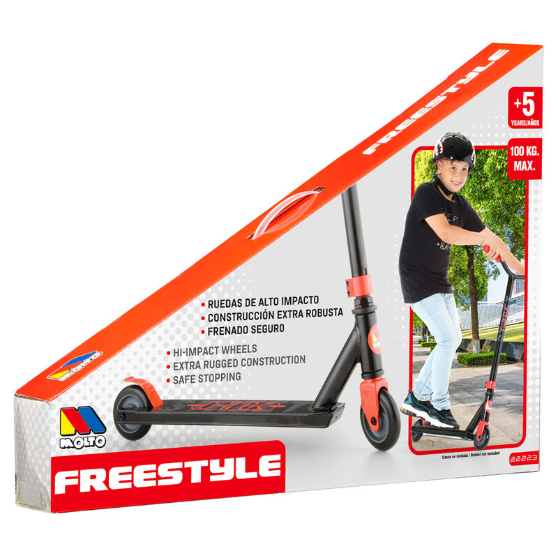 Patinete Deluxe Free Style rojo