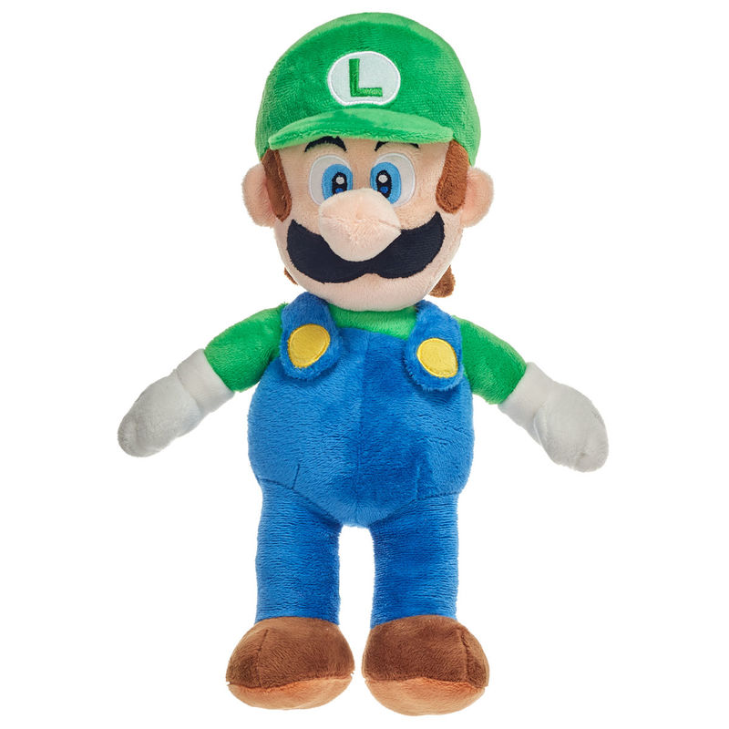 Peluche Luigi Super Mario Bros 35cm