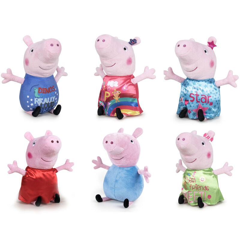 Peluche Peppa Pig Happy Oink surtido 20cm de PLAY BY PLAY - Frikibase.com