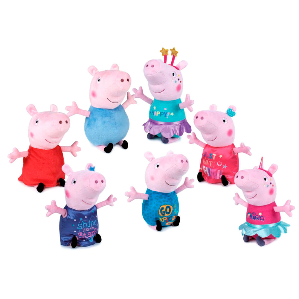 Peluche Unicorns Stars Peppa Pig 20cm surtido de PLAY BY PLAY - Frikibase.com