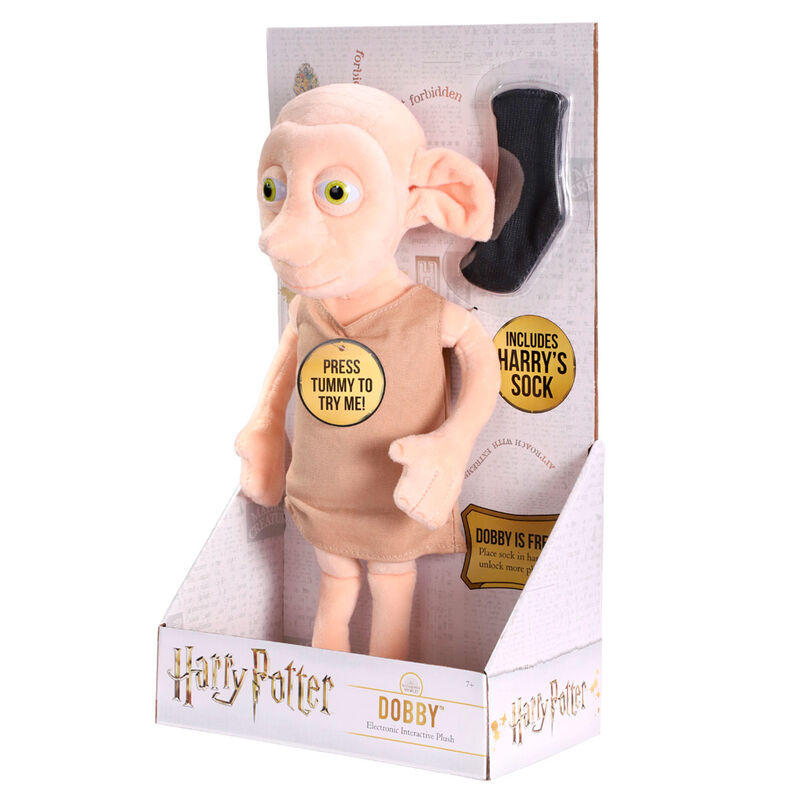 Peluche interactivo Dobby Harry Potter 32cm de NOBLE COLLECTION - Frikibase.com