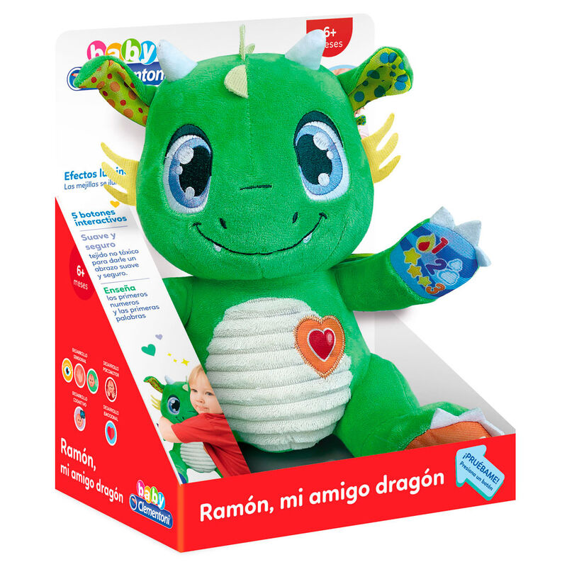 Peluche interactivo Ramon Mi Amigo El Dragon español de CLEMENTONI - Frikibase.com