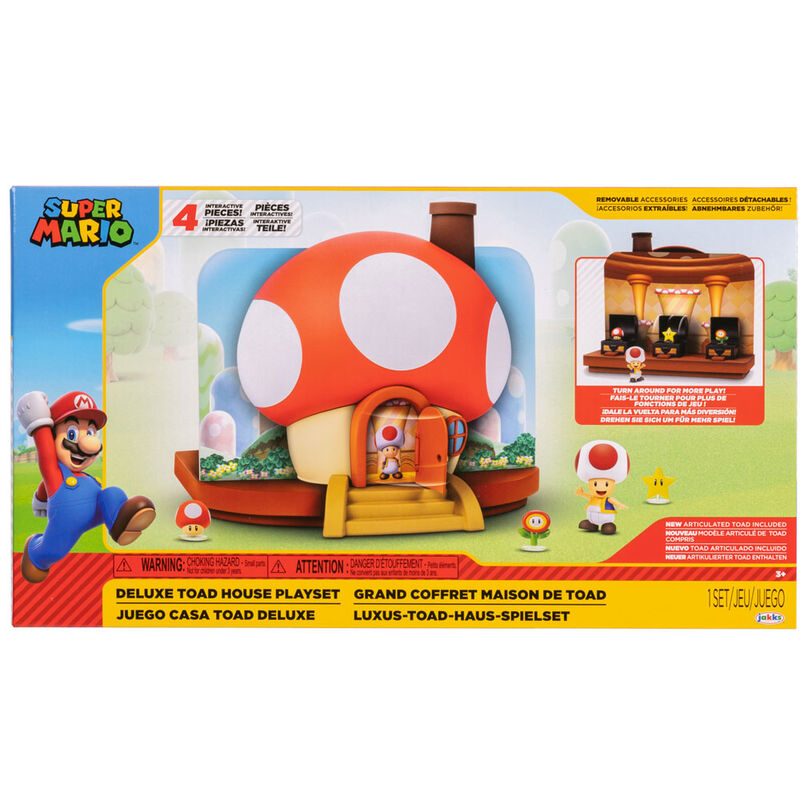 Playset Casa Toad Super Mario Bros de JAKKS PACIFIC - Frikibase.com