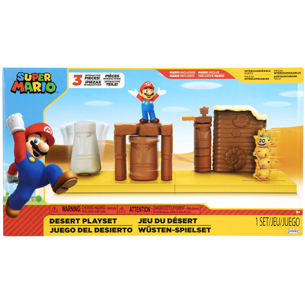 Playset Desert Super Mario Bros 6cm de JAKKS PACIFIC - Frikibase.com