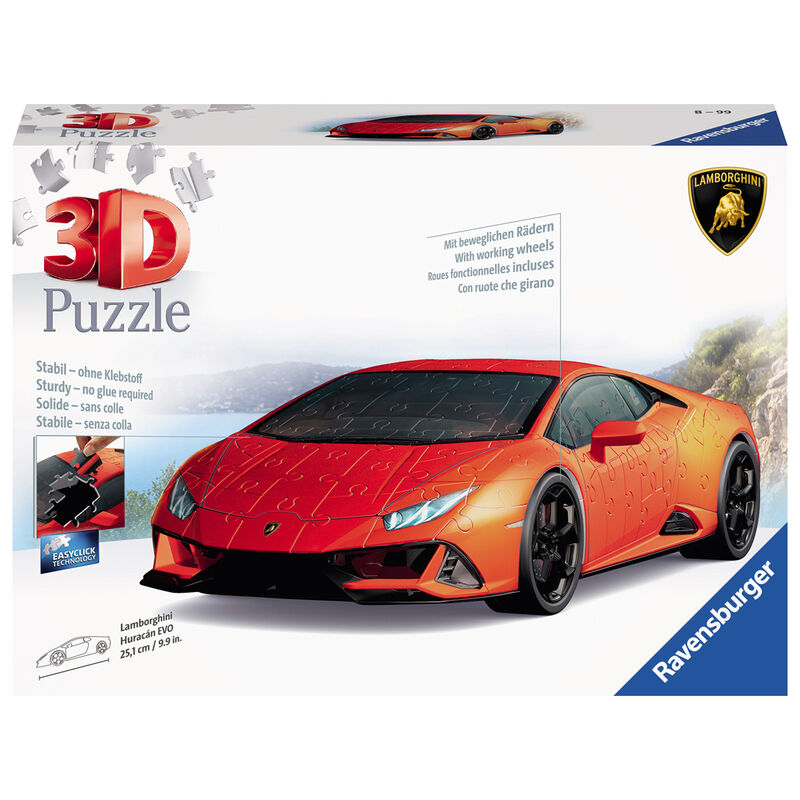 Puzzle 3D Lamborghini Huracan EVO 108pzs de RAVENSBURGER - Frikibase.com