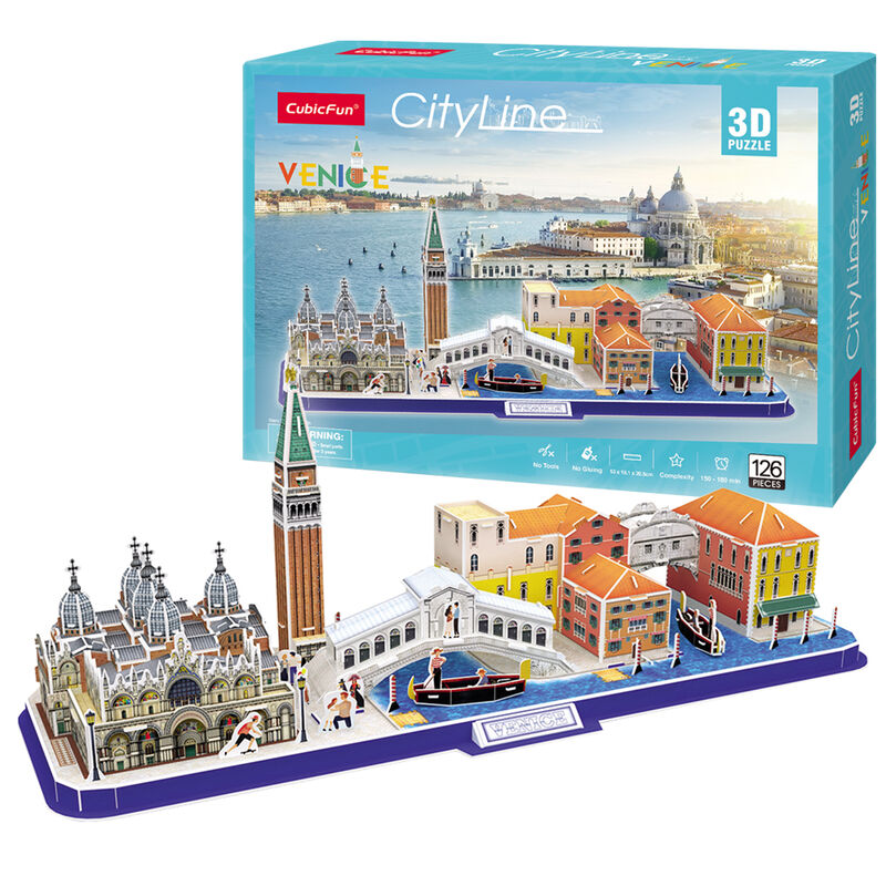 Puzzle 3D Venecia City Line 126pzs