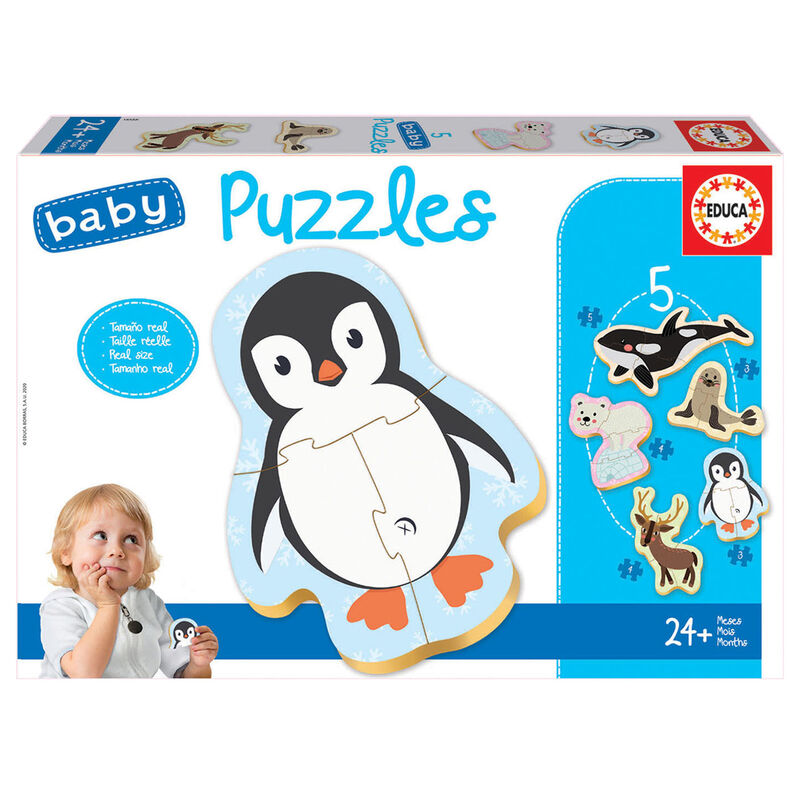 Puzzle Animales Polares 2-5pzs de EDUCA BORRAS - Frikibase.com