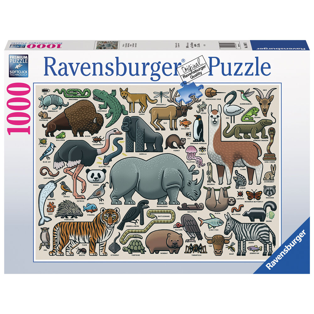 Puzzle Animales salvajes 1000pzs de RAVENSBURGER - Frikibase.com