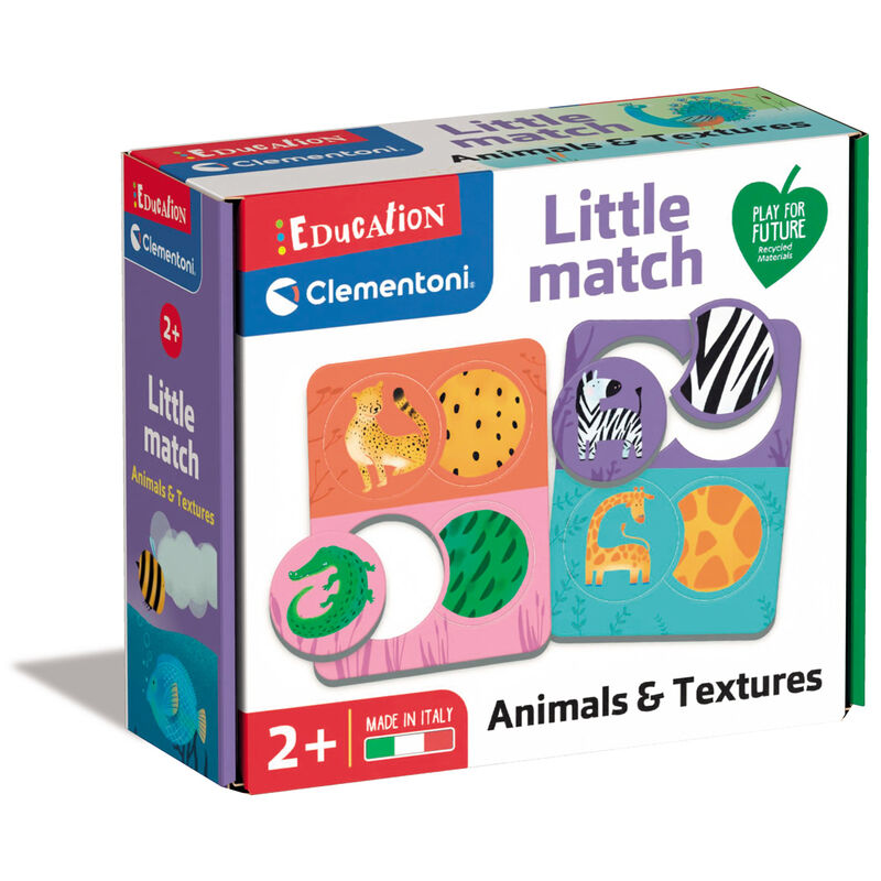 Puzzle Animales y texturas Little Match de CLEMENTONI - Frikibase.com