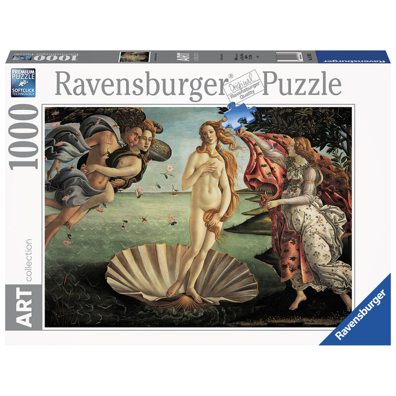 Puzzle Botticelli El Nacimiento de Venus 1000pzs de RAVENSBURGER - Frikibase.com