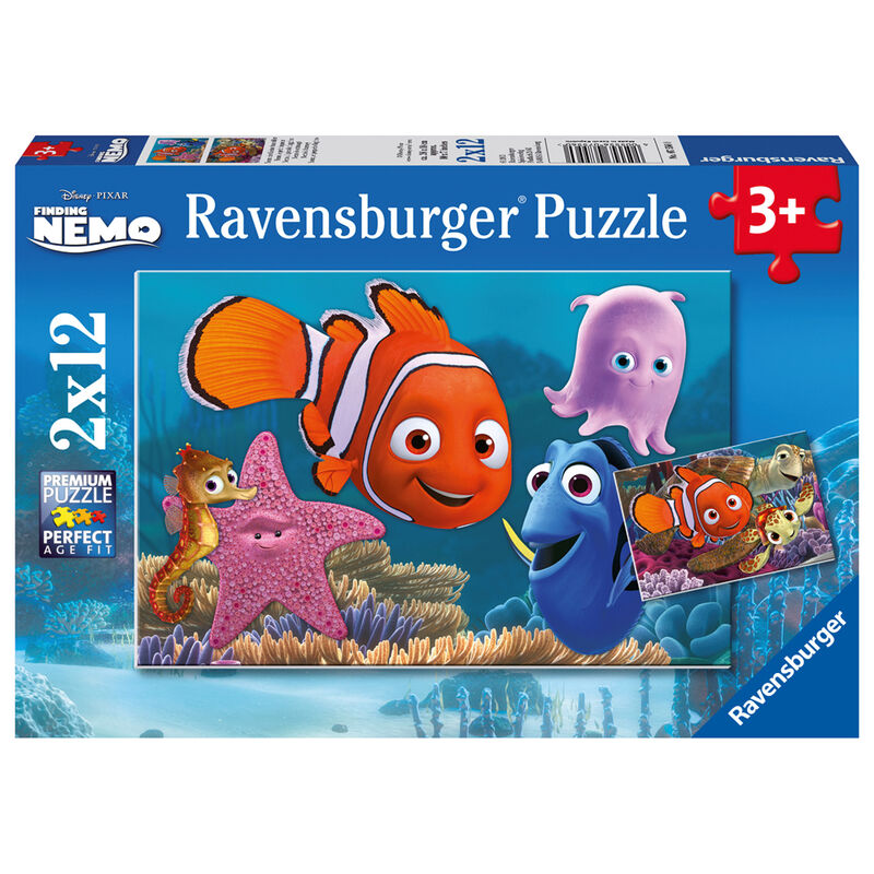 Puzzle Buscando a Nemo 2x12pzs de RAVENSBURGER - Frikibase.com