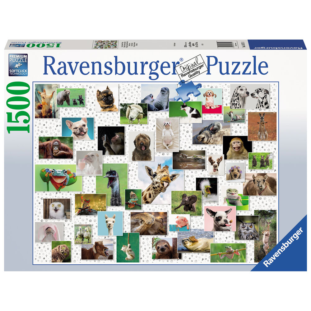 Puzzle Collage de Animales divertidos 1500pzs de RAVENSBURGER - Frikibase.com