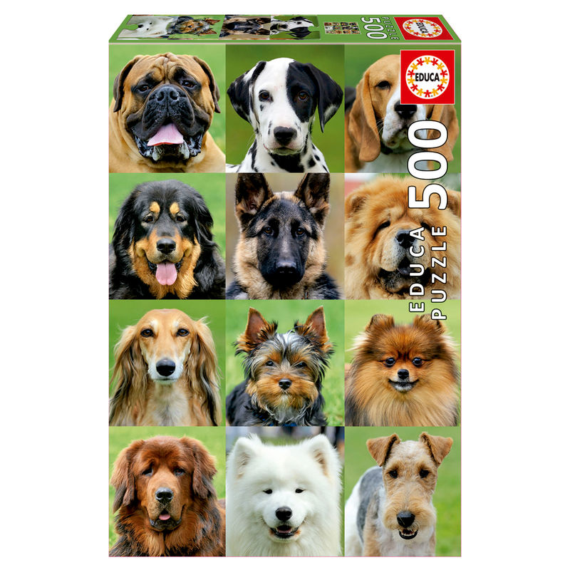 Puzzle Collage de Perros 500pzs de EDUCA BORRAS - Frikibase.com