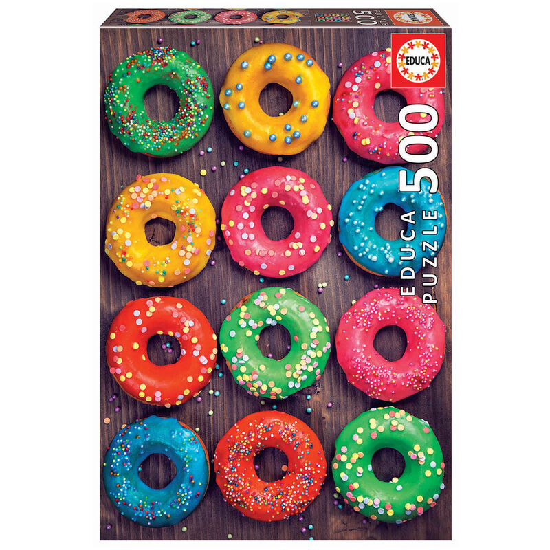 Puzzle Donuts de Colores 500pzs de EDUCA BORRAS - Frikibase.com