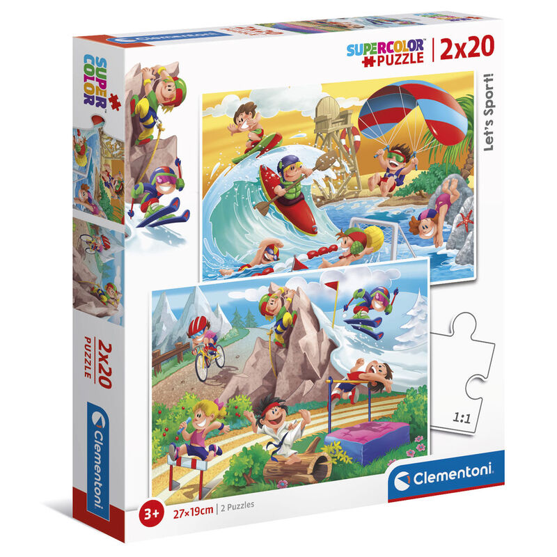 Puzzle El Deporte 2x20pzs de CLEMENTONI - Frikibase.com