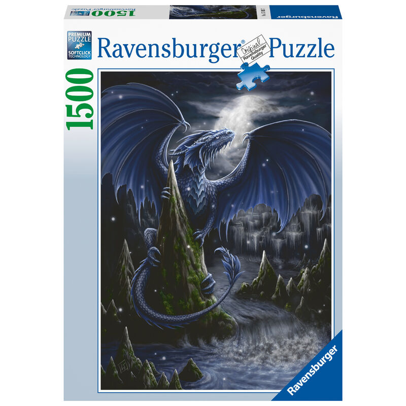 Puzzle El Dragon azul oscuro 1500pzs de RAVENSBURGER - Frikibase.com