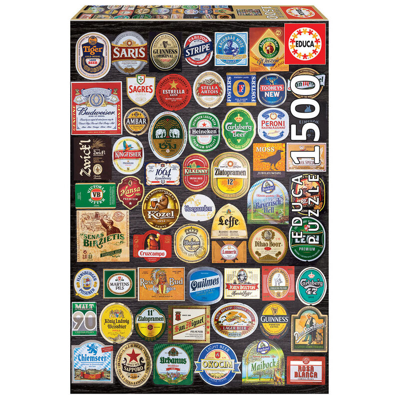 Puzzle Etiquetas de Cerveza 1500pzs de EDUCA BORRAS - Frikibase.com