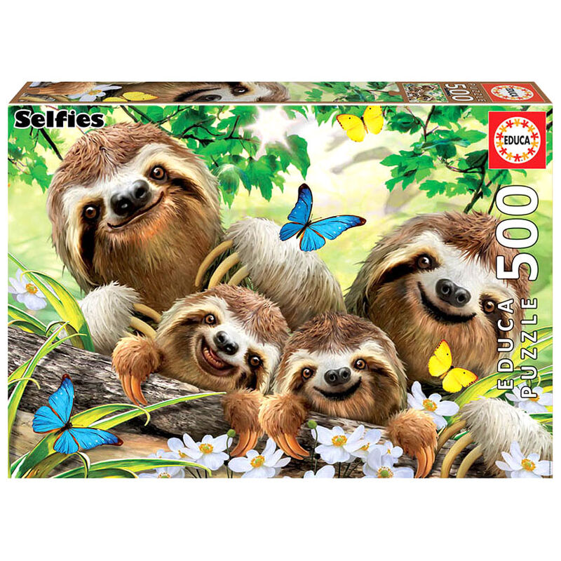 Puzzle Familia de Perezosos 500pzs de EDUCA BORRAS - Frikibase.com