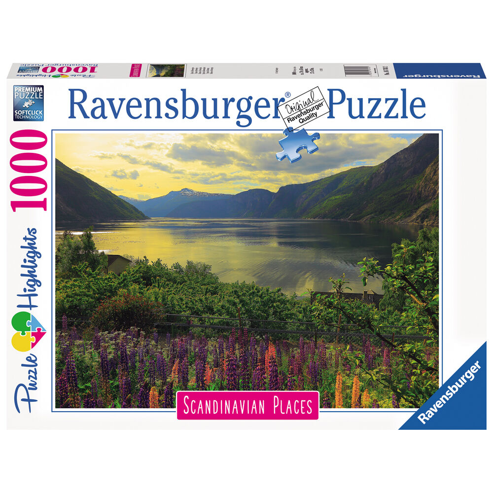 Puzzle Fiordo en Noruega 1000pzs de RAVENSBURGER - Frikibase.com