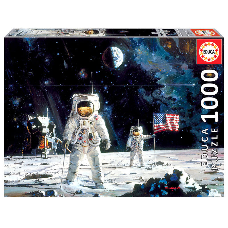 Puzzle First Men on the Moon Robert McCall 1000pzs de EDUCA BORRAS - Frikibase.com