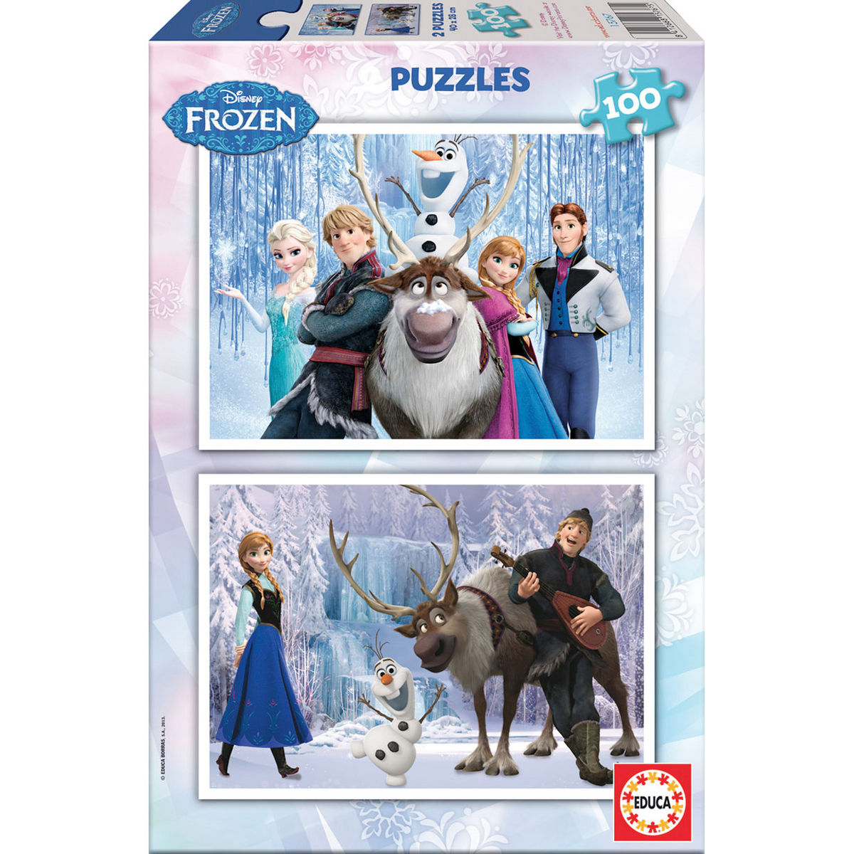 Puzzle Frozen Disney 2x100pzs de EDUCA BORRAS - Frikibase.com