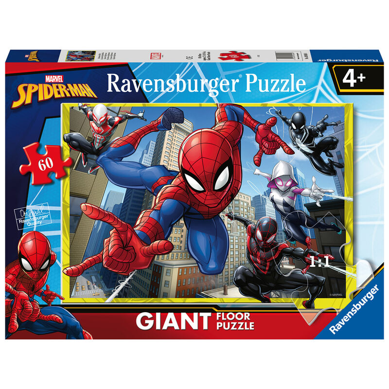 Puzzle Gigante Spiderman Marvel 60pzs de RAVENSBURGER - Frikibase.com