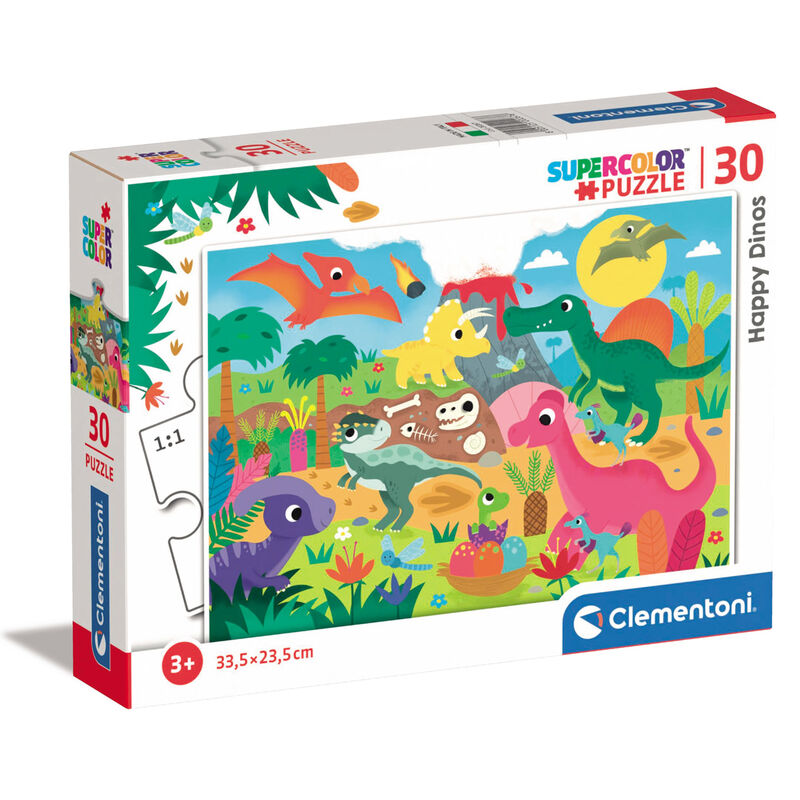 Puzzle Happy Dinos 30pzs de CLEMENTONI - Frikibase.com