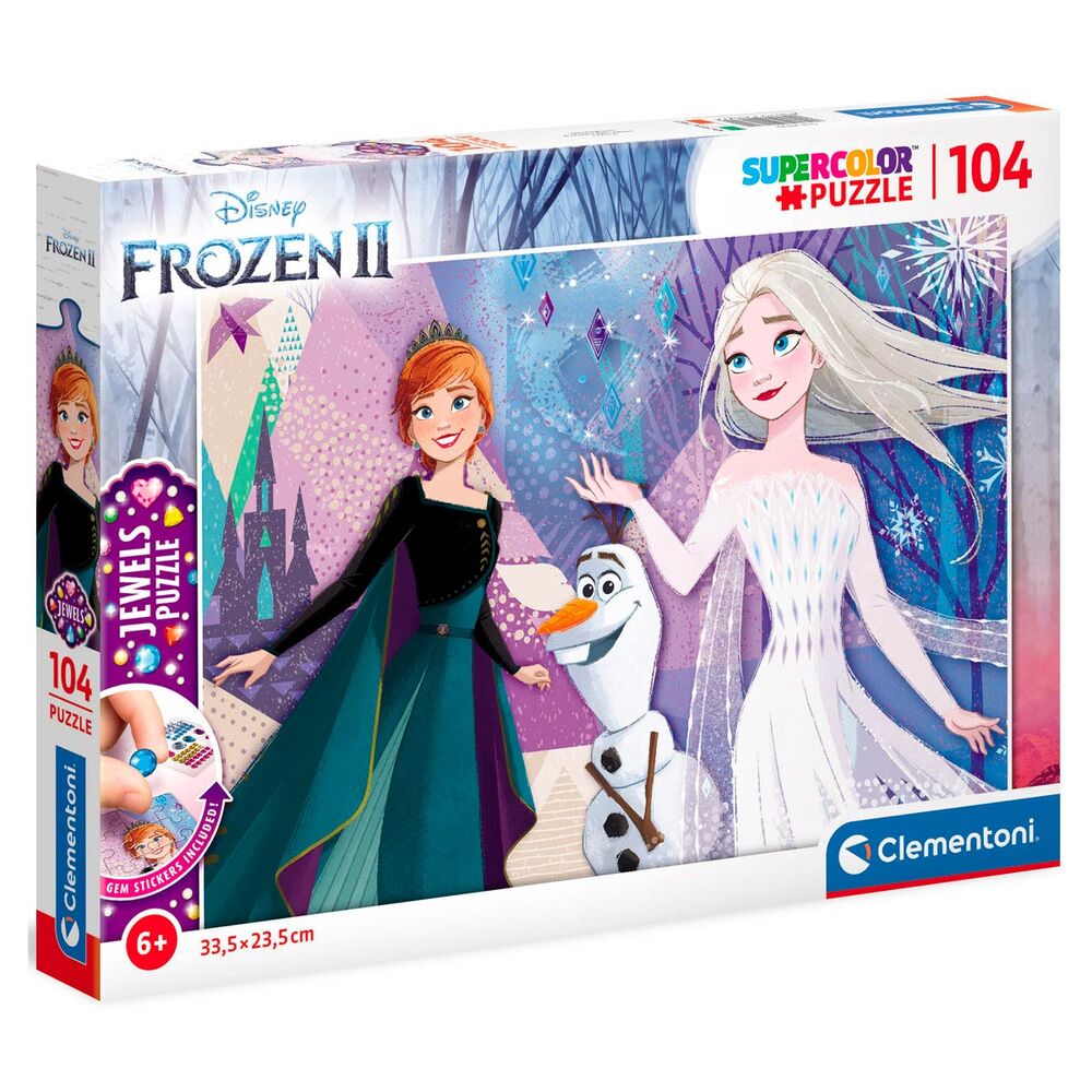 Puzzle Jewels Frozen 2 Disney 104pzs de CLEMENTONI - Frikibase.com