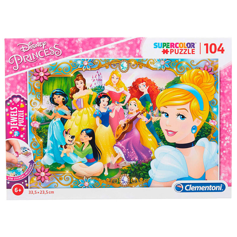 Puzzle Jewels Princesas Disney 104pzs de CLEMENTONI - Frikibase.com