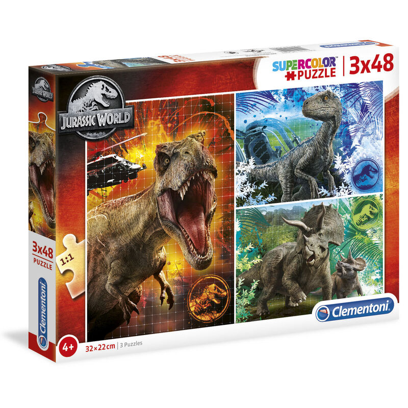 Puzzle Jurassic World 3x48pzs