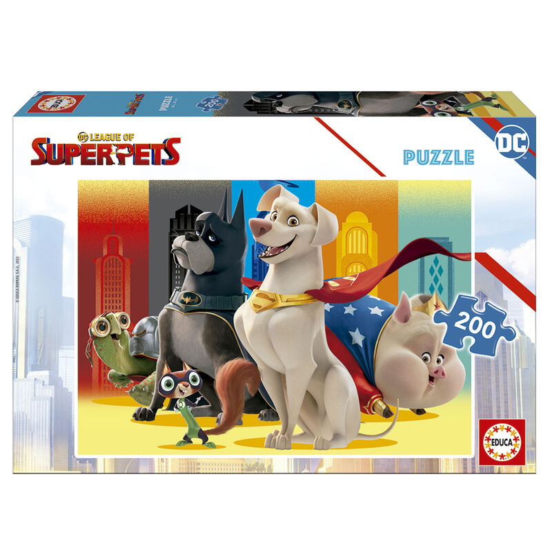 Puzzle League of Super Pets DC Comics 200pzs de EDUCA BORRAS - Frikibase.com