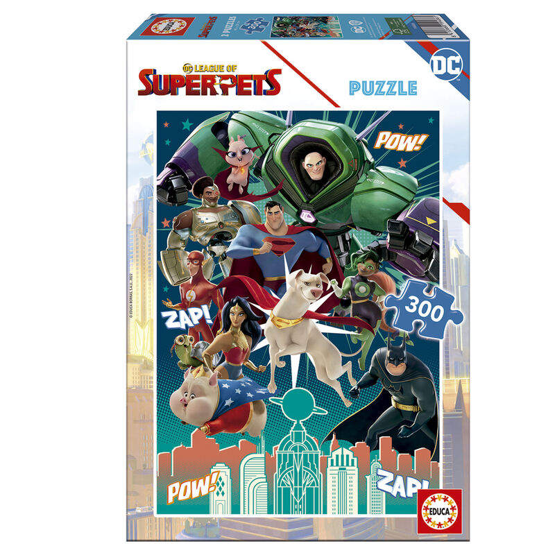 Puzzle League of Super Pets DC Comics 300pzs de EDUCA BORRAS - Frikibase.com