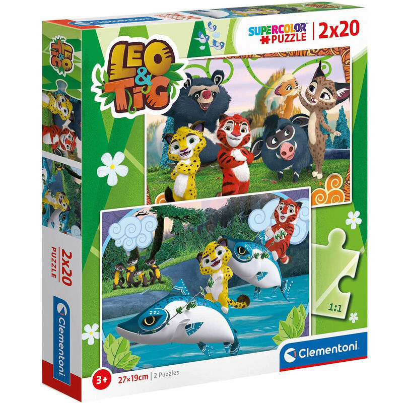 Puzzle Leo y Tig 2x20pzs de CLEMENTONI - Frikibase.com