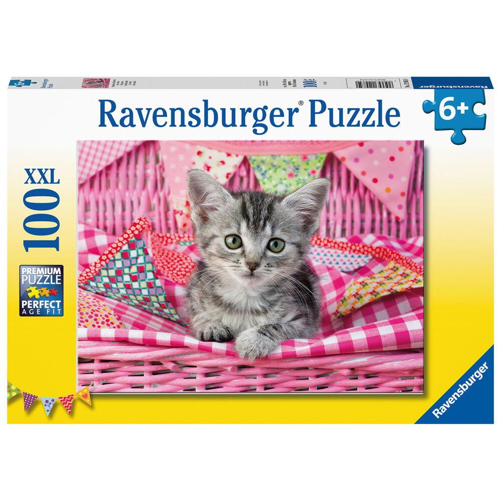 Puzzle Lindo gatito XXL 100pzs de RAVENSBURGER - Frikibase.com