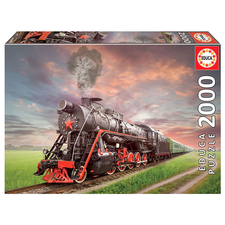 Puzzle Locomotora de Vapor 2000pzs de EDUCA BORRAS - Frikibase.com