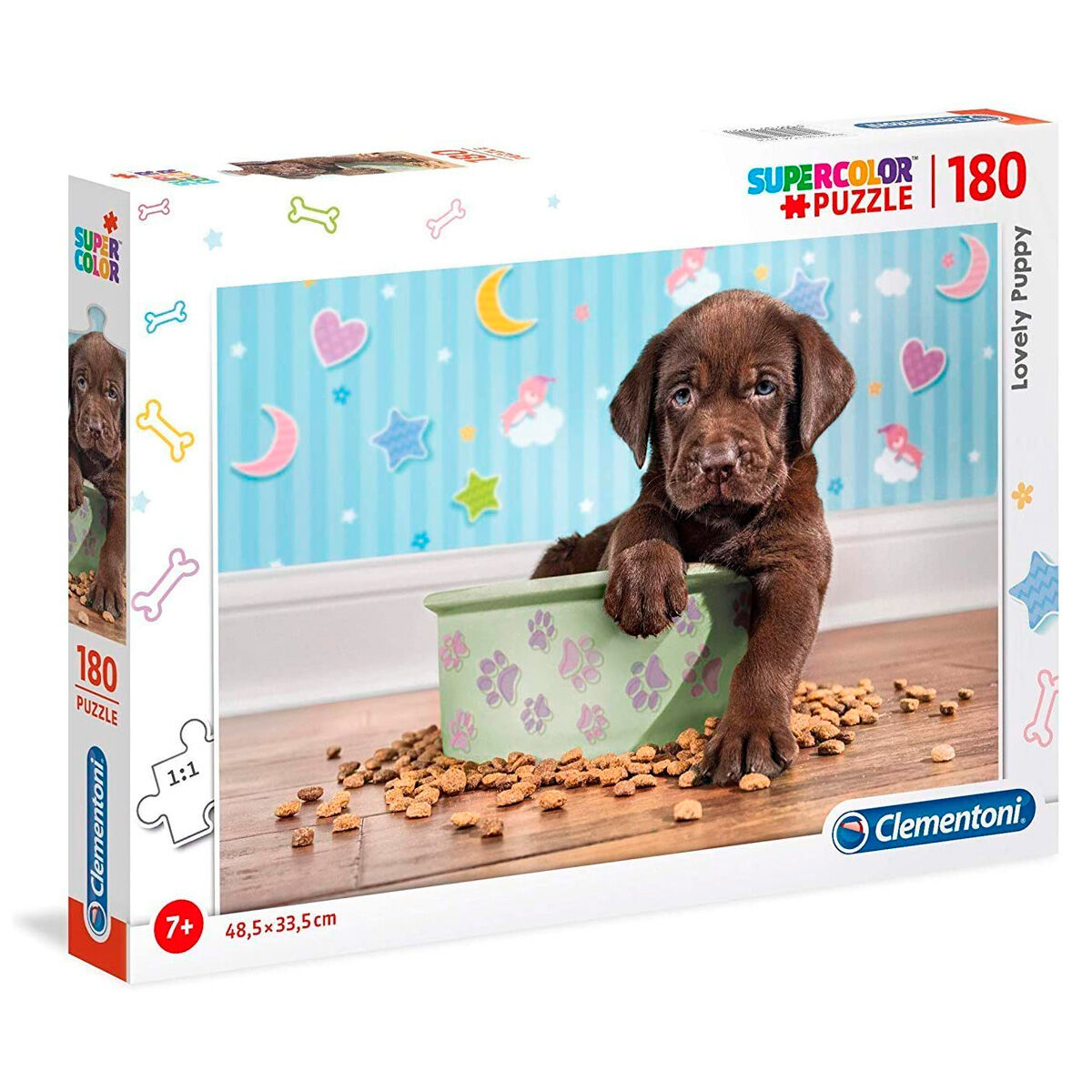 Puzzle Lovely Puppy 180pzs de CLEMENTONI - Frikibase.com