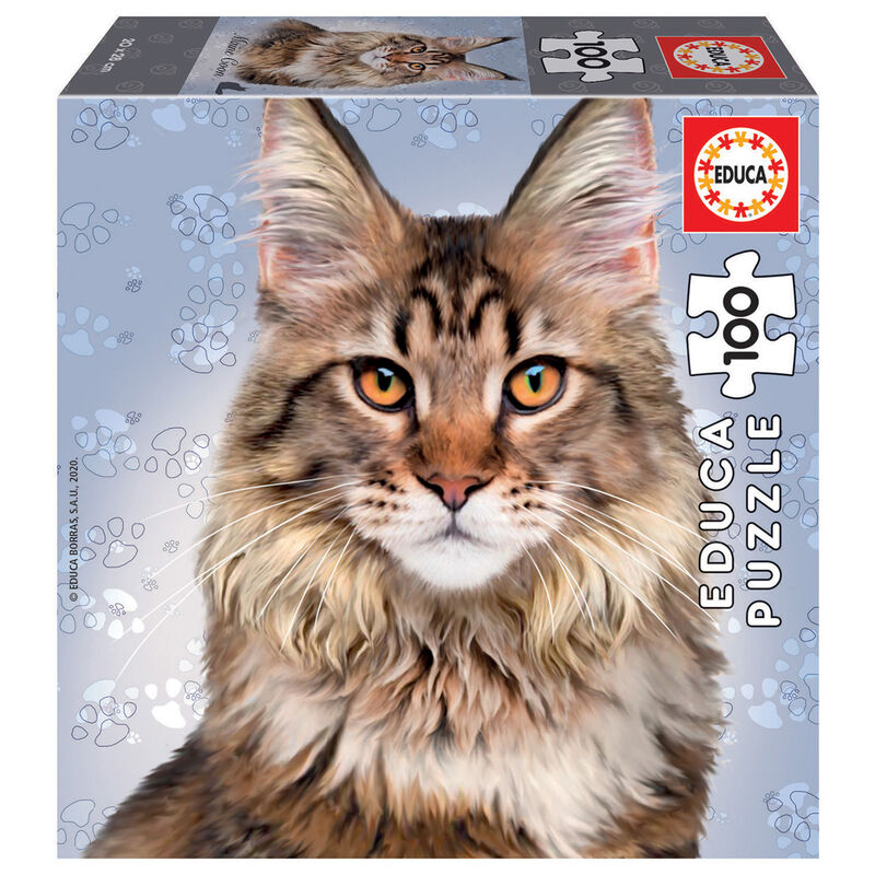 Puzzle Maine Coon 100pzs de EDUCA BORRAS - Frikibase.com